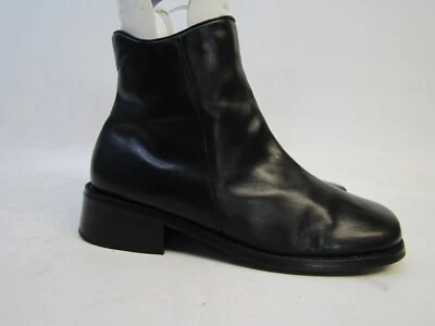 Botas Chelsea de Moda ANNE KLEIN para Mujer Talla 7.5 M Cuero Negro Cremallera al Tobillo Foto 1 de 4