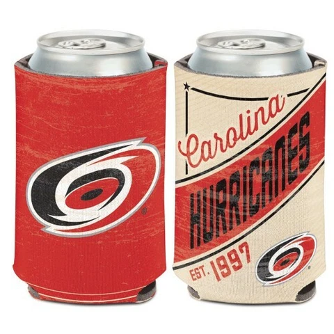 CAROLINA HURRICANES VINTAGE STYLE SOFT FOAM CAN COOLER COOZIE KOOZIE HOLDER Cover