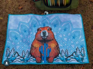 Black Warrior Winter Open Disc Golf Towel - Picture 1 of 1