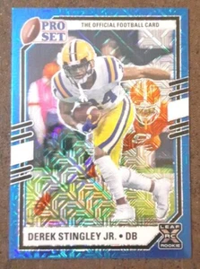 Derek Stingley JR RC 2022 Leaf Pro Set #PSB-DS1 Rookie Blue Wave LSU Texans. B2D - Bild 1 von 3