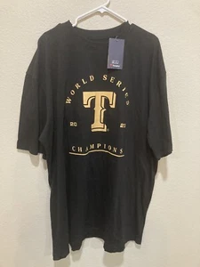 Texas Rangers 2023 World Series Champs T Shirt Size 3XT Black NWT, Garcia - Picture 1 of 8