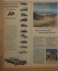 1858-1959 Colorado 100th Centennial Ad / Luby Chevrolet 1912-1959 - Picture 1 of 1