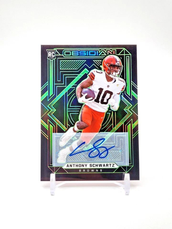Anthony Schwartz ROOKIE AUTO /50 Electric Etch GREEN 2021 Panini Obsidian #132 - Image 1 of 2