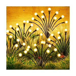 Solar Garden Lights,2Pack 16LEDs 8Modes Firefly Lights Outdoor Decorations, S... - Picture 1 of 7