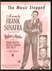 Higher & Higher 1943 The Music Stopped FRANK SINATRA Vintage Sheet Music Q16
