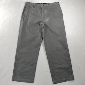 Pantaloni croft & barrow dritti piatti davanti grigio kaki da uomo taglia effettiva 34x27 - Foto 1 di 6