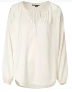 Vince Ivory Silk Tunic Top Sz Xs $365 - Picture 1 of 9