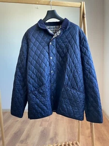 Aquascutum Navy Quilted Jacket Size XXL - Picture 1 of 11