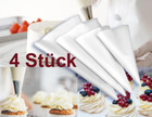 4 Stück Wiederverwendbare Spritzbeutel Extra Groß/Groß/Mittel/KleinTorten Kuchen