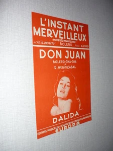 DALIDA PARTITION MUSICALE DON JUAN - Picture 1 of 1