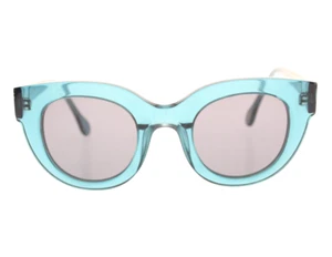 See Eyewear Transparent Blue Oversized Thick Cat Eye Sunglasses /17-145 mm - Picture 1 of 11