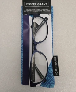 Gafas de lectura Foster Grant Premium Isa 52[]16-134 azul marino con estuche fuerza de selección - Imagen 1 de 19