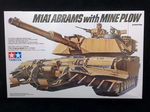 35158 Tamiya 1/35 Model Tank Kit US M1A1 Abrams Mine Plow US Army US Marine - Picture 1 of 4