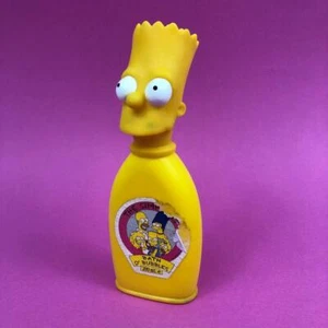 Vintage The Simpsons Bart Head Yellow Bubble Bath Bottle Bathroom Figure 1990s - Picture 1 of 5