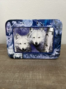 New Tree Free Greetings 16 Cards In Decorative Tin Wolf Spirit 4 Wolf Designs - Picture 1 of 6