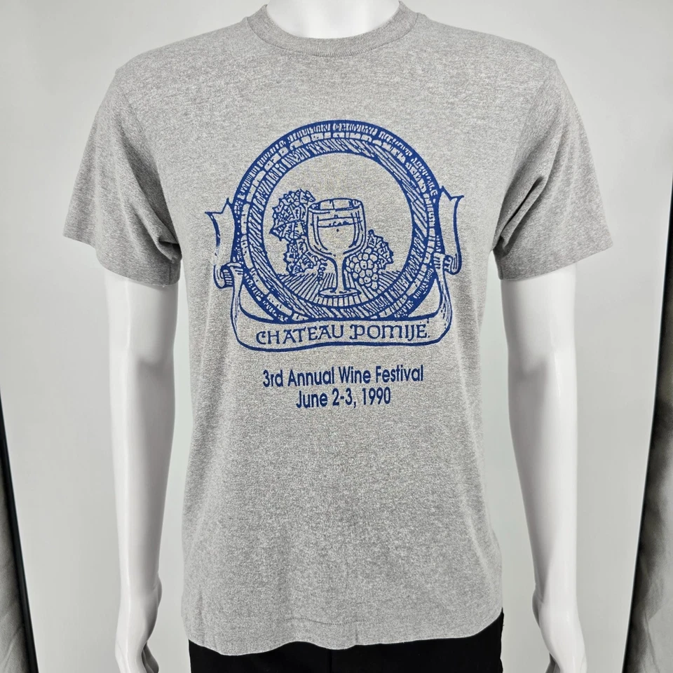 Camiseta De Colección Años 90 Screen Stars Chateau Pomije 3er Festival Anual del Vino (M) Foto 1 de 4