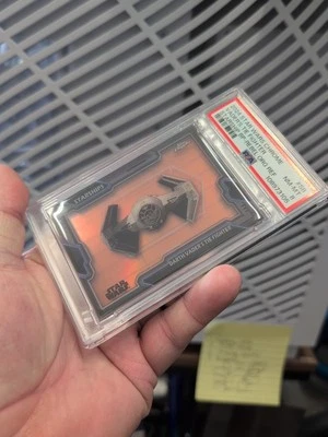 2024 Star Wars Chrome Vader's Tie Starship BP Rebel Orange 💥25/25 PSA 8 🚨POP 1 - Image 1 of 4