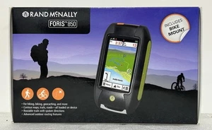 rand mcnally Foris 850 Gps Map Outdoor Navigation Bundle With Bike Mount OP Box - Picture 1 of 12