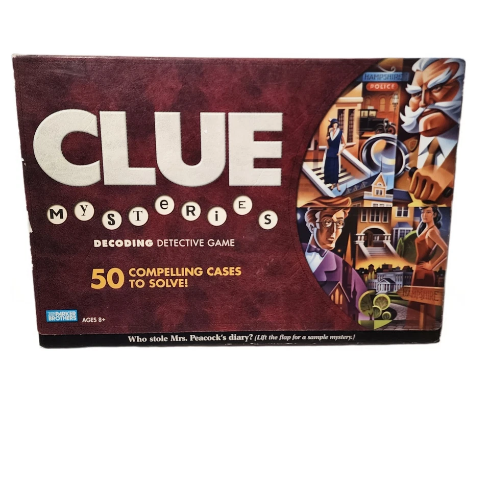 Juego de mesa Clue Mysteries Decoding Detective 2005 Hasbro 100 % completo Foto 1 de 1