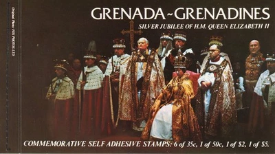 Буклет Гренада Гренадины 217a и 220a Royal Visit как новый без наклеек и следов 1977 - Изображение 1 из 2