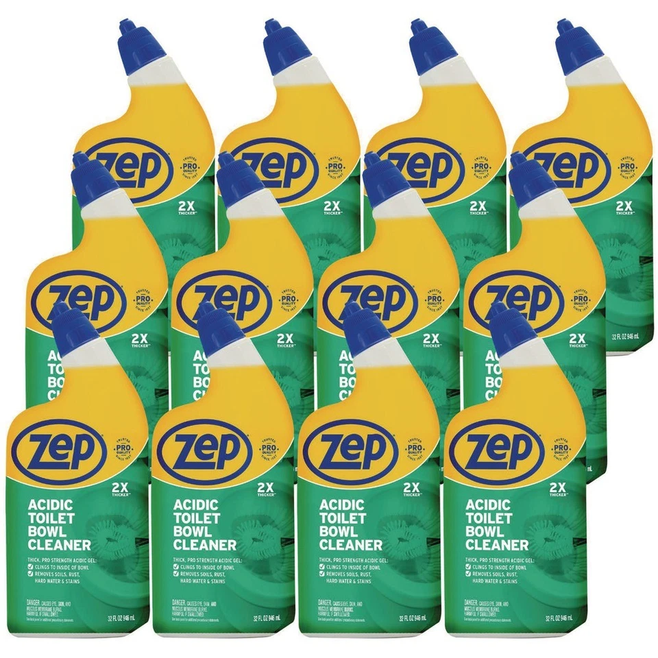 Zep Pro Strength Acidic GEL Toilet Bowl Cleaner 32 FL Oz
