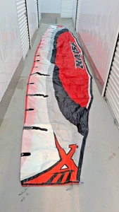 Naish Kitesurfing Kiteboarding Kite 10m Extreme Sports Used White Orange - Picture 1 of 24