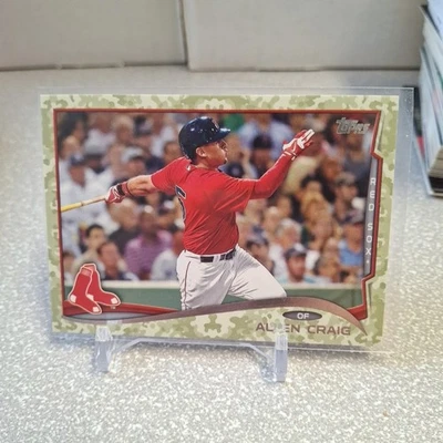2014 Topps Atualização Camuflagem #US87 Allen Craig /99 Boston Red Sox Numerada Paralela SP - Imagem 1 de 2
