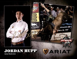 Jordan Hupp Signed Ariat Bull Riding Rodeo Promo 8.5x11 Photo #2 - Picture 1 of 1