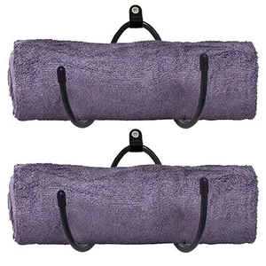 Wall Mount Towel Storage Rack Organizer Holder For Bathroom Kitchen Utility Room - Picture 1 of 5