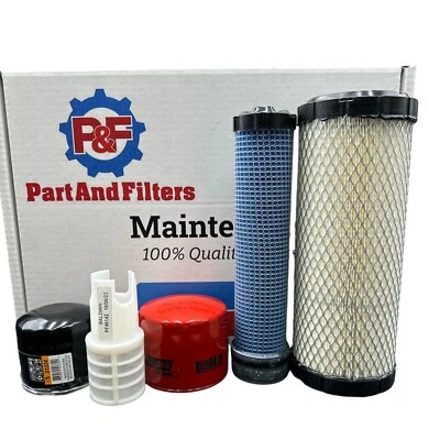 Kit de filtro P&F para excavadoras Takeuchi TB135 con motor Yanmar 3TNV88 Foto 1 de 2