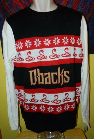 Men's Forever Collectibles MLB Arizona Diamondbacks Ugly Christmas Sweater M Cover