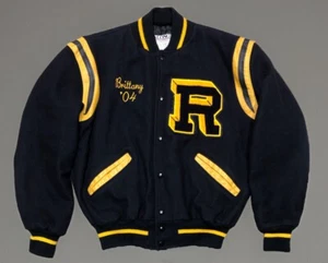 Chaqueta de bombardero DeLong Vintage Pittsburgh Panthers Letterman Varsity Cheer L EE. UU. - Imagen 1 de 16