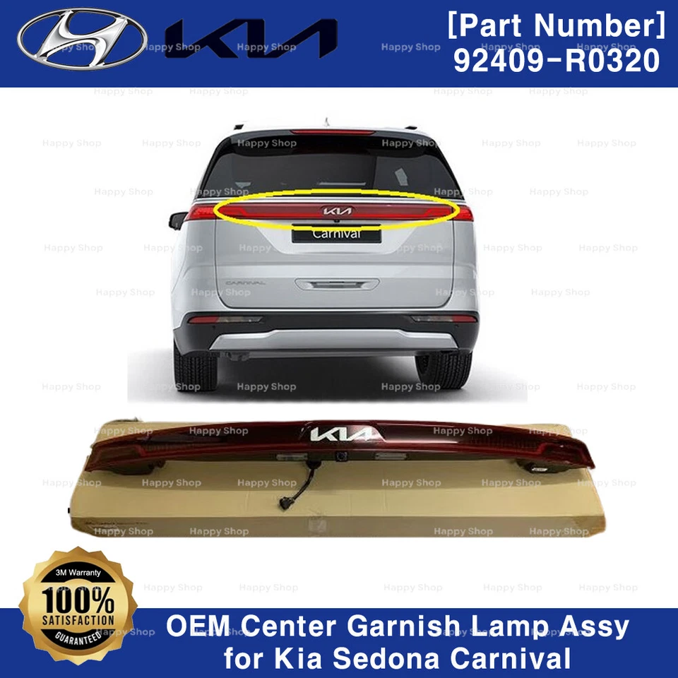 Original OEM 92409R0320 Lámpara ASSY Decoración Central para Kia Sedona Carnival 2022 Foto 1 de 4