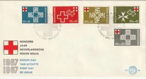 Nederland 1967 NVPH E86 / FDC 86 blanco/open klep - Rode Kruis / Red Cross - Picture 1 of 1