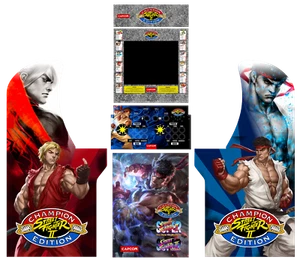 Arcade 1UP Cabinet graphics / artwork full cabinet - Street Fighter II - Picture 1 of 1