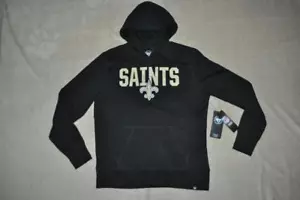 New Orleans Saints Sudadera con capucha para hombre 47' Marca negra NWT - Imagen 1 de 2