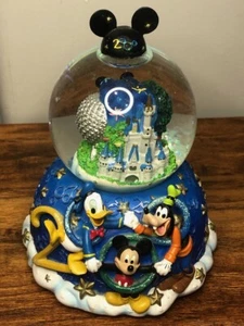 2000 Walt Disney World Celebrate the Future Musical Snow Glob Everything Works! - Picture 1 of 12