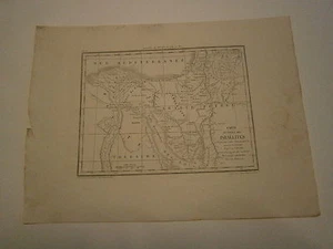 Carte du voyage des Israëlites depuis la sortie d'Egypte jusqu'au Jourdain Juif - Imagen 1 de 1