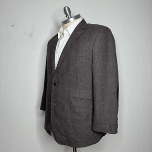 Joseph Abboud Sport Coat Blazer XXL Mens Brown Check Wool - Picture 1 of 10