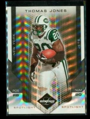 2007 Leaf Limited Spotlight Bronze 3/32 Thomas Jones #70 New York Jets Football - Image 1 of 2