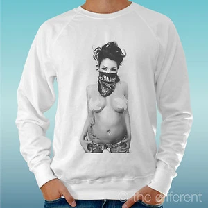 Lightweight Men's White Sweater "SEXY GIRL BAND SEXY" Road To Happiness - Picture 1 of 1