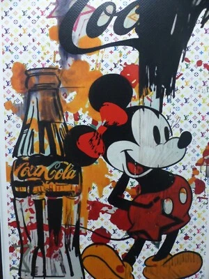 DEATH NYC "GERAHMT" Lithografie ltd. Edit. of 100 "MICKEY MOUSE" 3D Siegel u COA - Bild 1 von 4