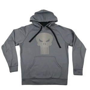 MARVEL The PUNISHER Herren Hoodie Kapuzenpullover grau Medium - Bild 1 von 10