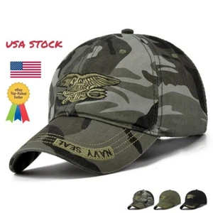 Navy SEALS ARMY Digital Camo Tactical Baseball Cap Trucker Hat Men's Embroidery - Picture 1 of 21