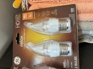 GE Relax LED Clear 40W Light Bulbs - Picture 1 of 1