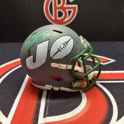 Minicasco amplificador autografiado por Wayne Chrebet New York Jets certificado de autenticidad JSA Foto 1 de 4