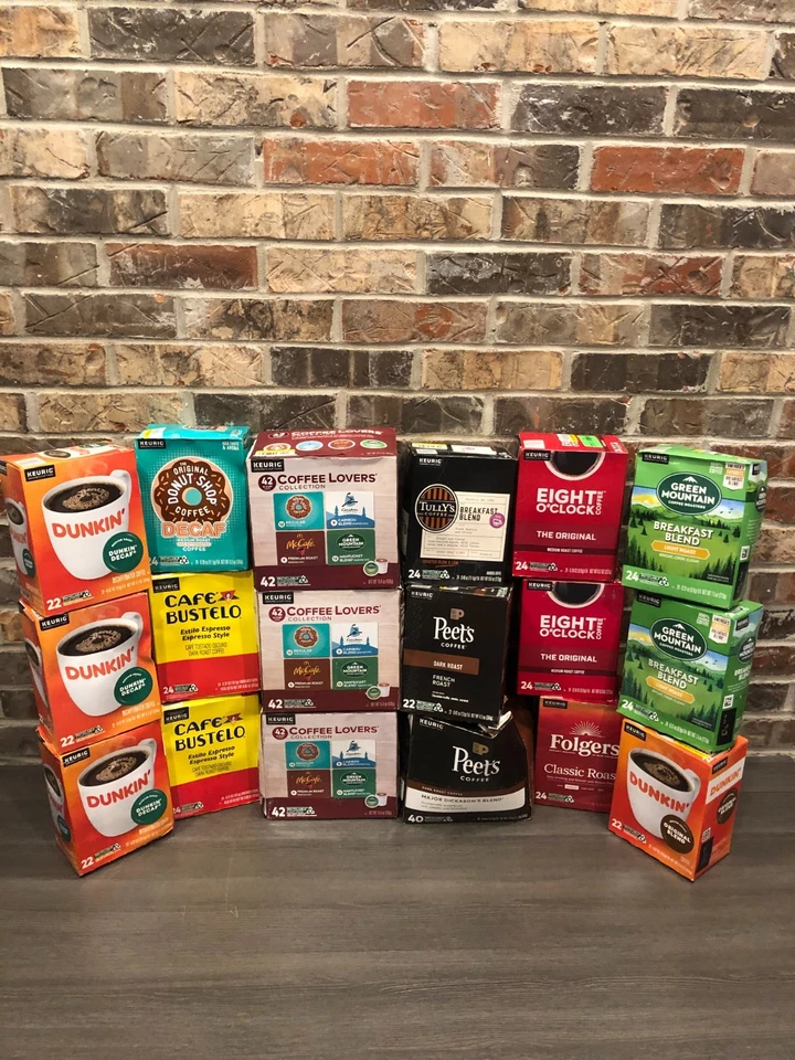 Dunkin' Donuts Decaf Coffee Pod K-cups Medium Roast 22 Count Boxes Ship