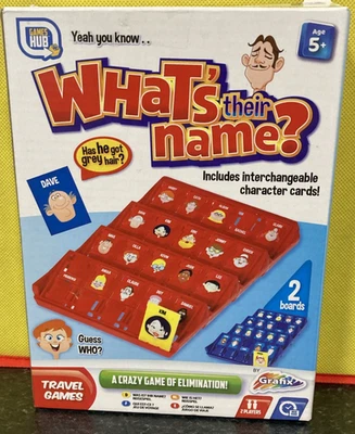 Games Hub Travel Kid’s 5+ Games What's Their Name? 2 Boards Cards New Crazy Game - Image 1 of 4