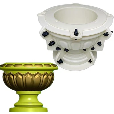 Extra Large Round Planter Molds, ABS Concrete Planter Molds for Garden Decor,... - Image 1 of 4