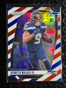 2024 Panini Prizm Kenneth Walker III Red White & Blue Prizm Seattle Seahawks - Picture 1 of 2